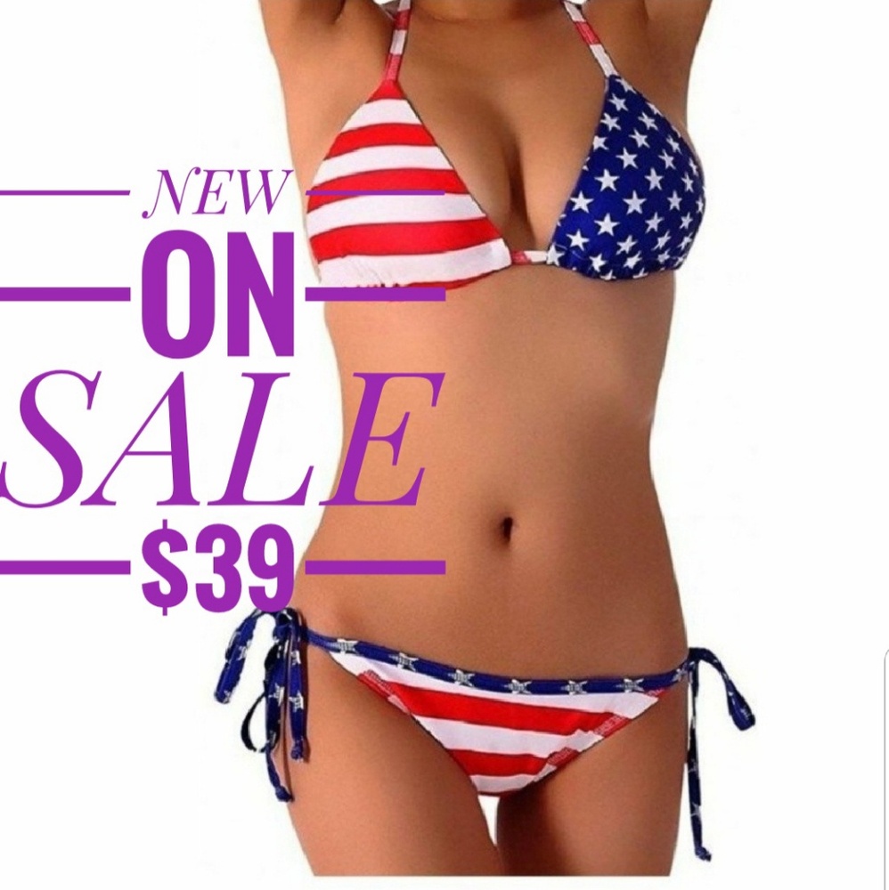 American Flag 2 Piece Bikini